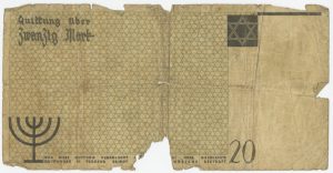 Ce papier-monnaie était utilisé exclusivement dans le ghetto de la ville de Lodz, en Pologne.