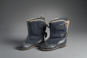 These baby boots were made for Max Beer when he was a child.