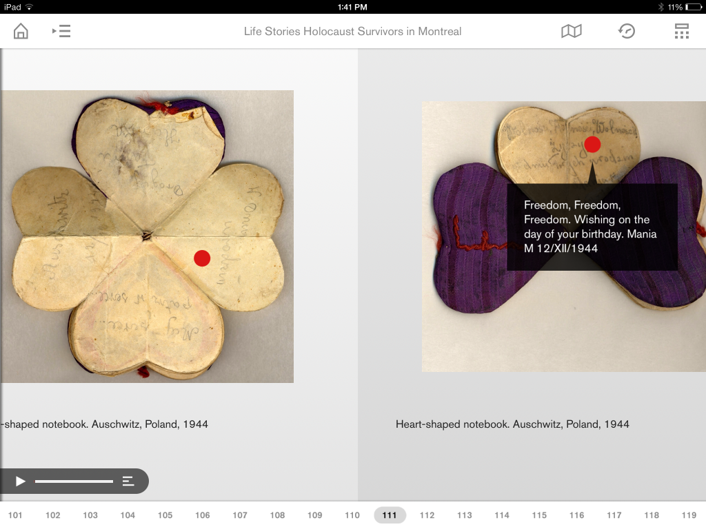 Discover more about artefacts with the Montreal Holocaust Museum's app.
