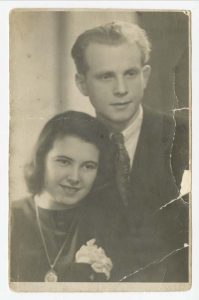 Portrait, Eva, Henry, Majerczyk, Mariage, 1945, Waldenburg