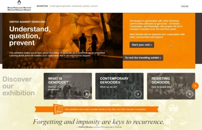 United against genocide homepage